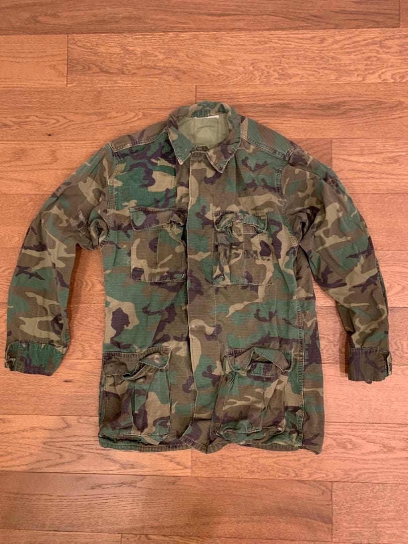 70年製実物 米軍リーフカモ ジャングルフ アティーグ 上下セット ヴィンテージ
