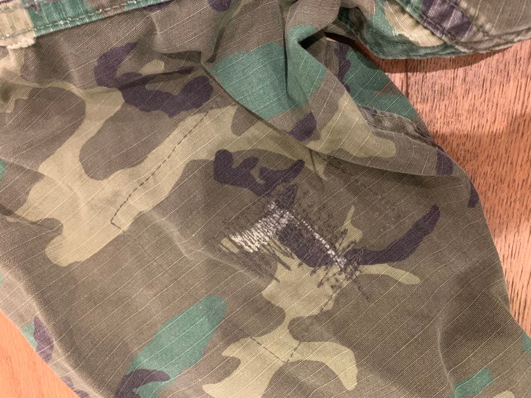 70年製実物 米軍リーフカモ ジャングルフ アティーグ 上下セット ヴィンテージ