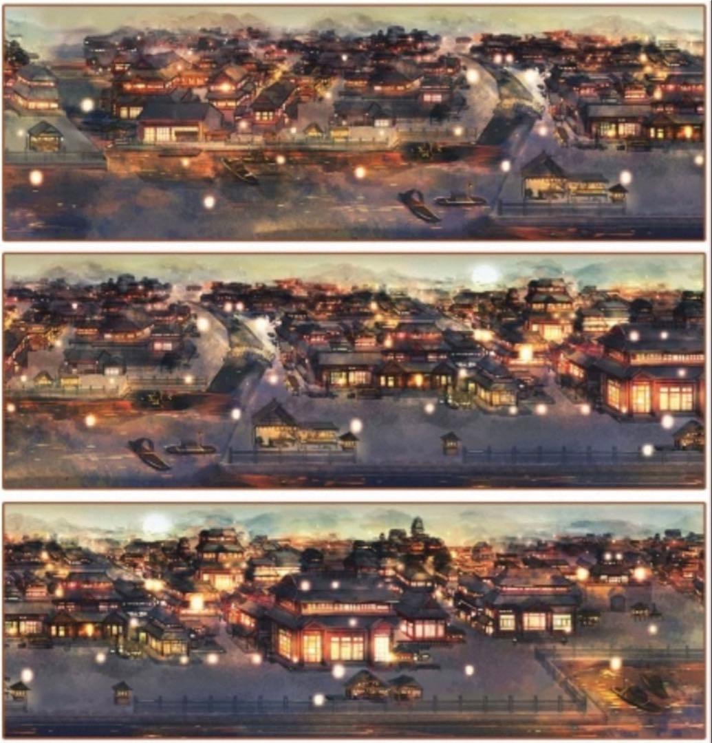 PET 灯市如昼 6.5cm×5m 海外マスキングテープ　海外マステ　街