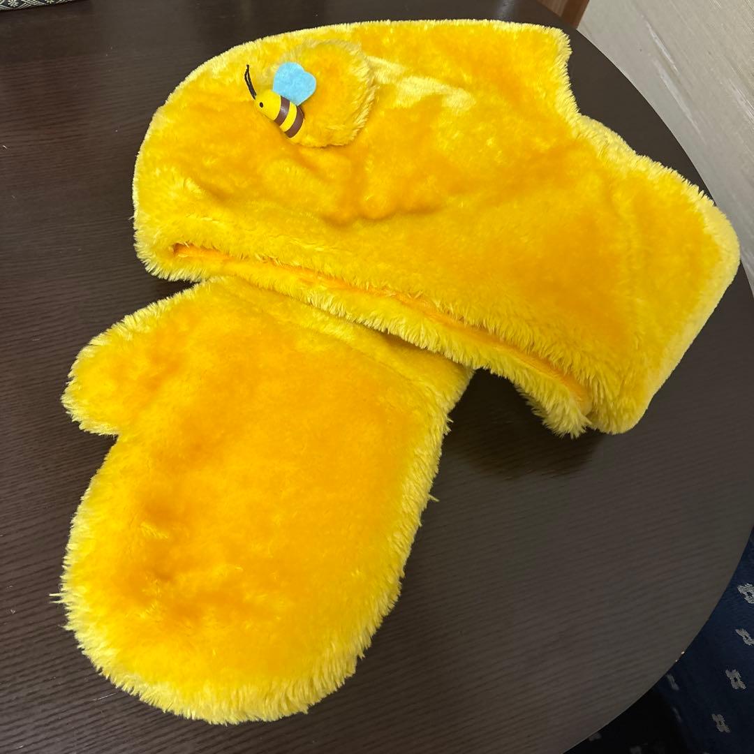 レア　ディズニーリゾート　プーさん　マフラー　ファーキャップ