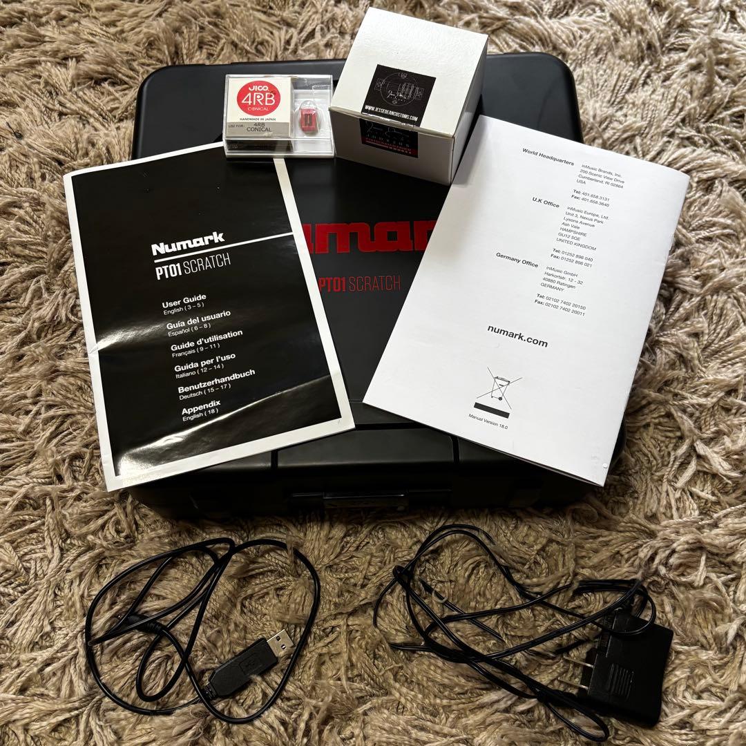 Numark ターンテーブル PT01 Scratch ポータブル スクラッチ