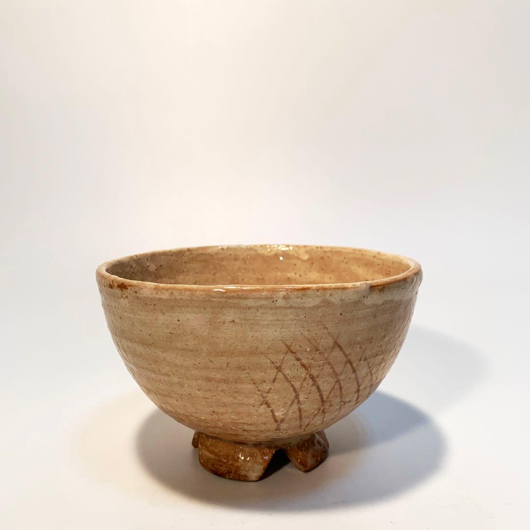 【茶道具】抹茶碗　十二代 土谷一水　萩焼 　共箱　R0575ダW