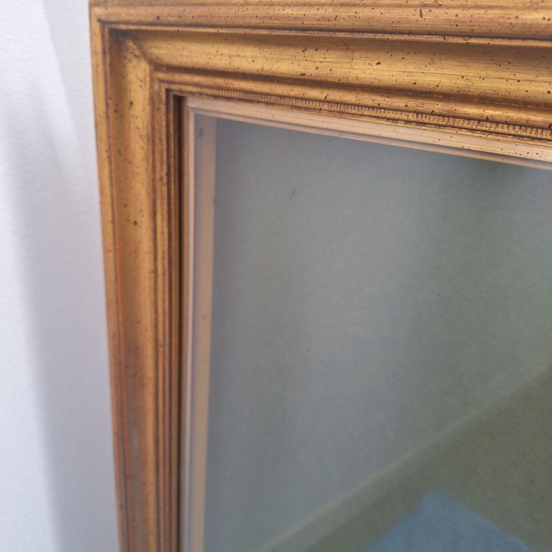 クラシック　金色　木製額縁　ガラス　 大きめ