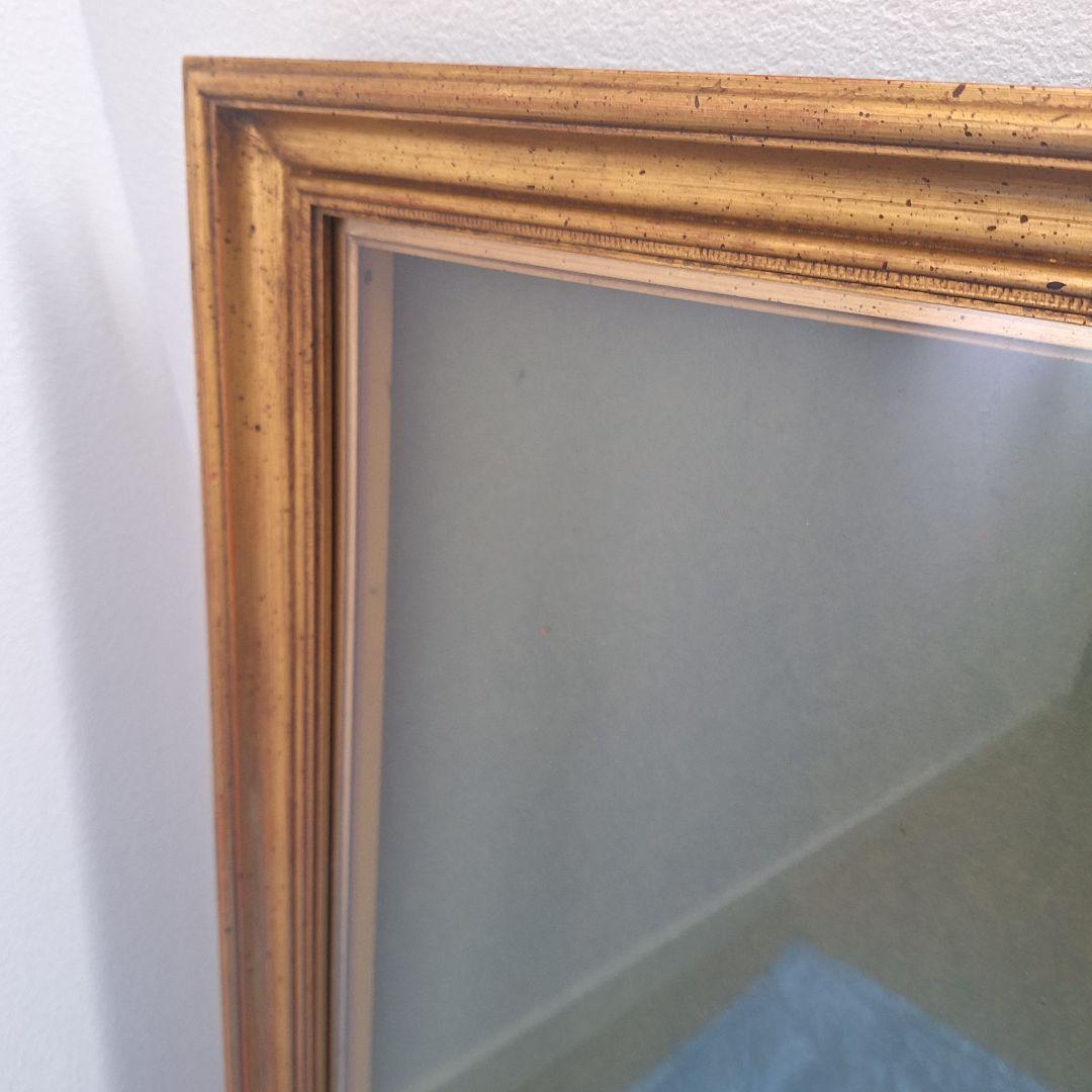 クラシック　金色　木製額縁　ガラス　 大きめ