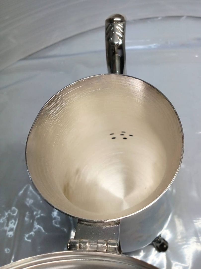 アンティーク 脚付き コーヒー ティーポット インテリア 置物 金属製 レトロ