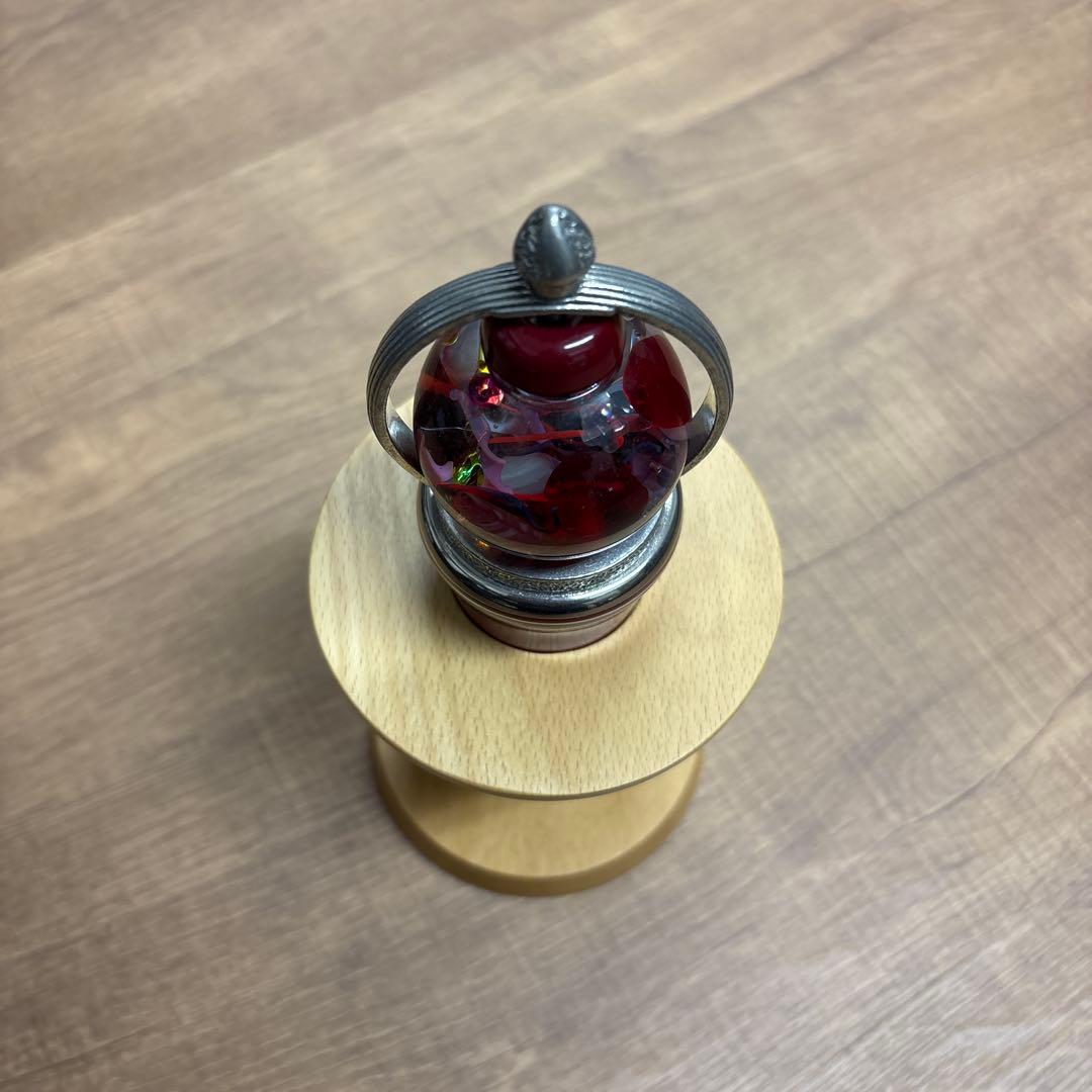 有田焼万華鏡 ベネチアンレッド（ガラス球型オイル） （香蘭社）