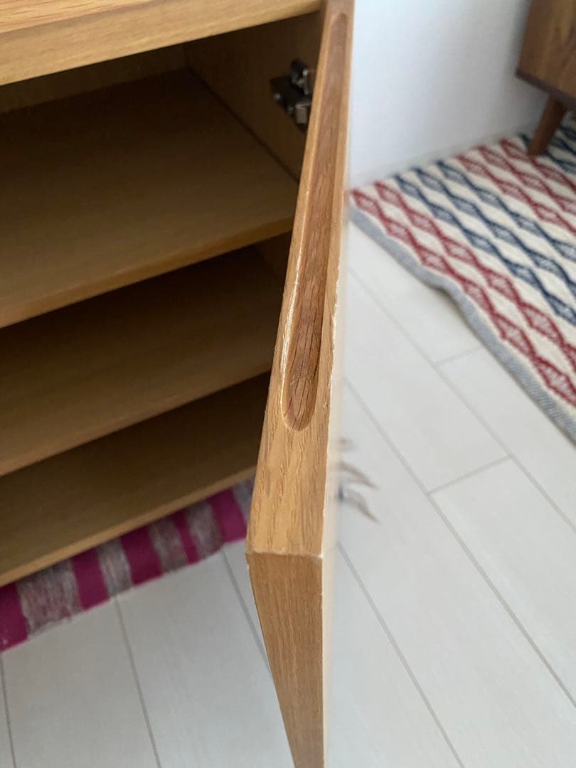 masacosama専用　無印良品　廃盤食器棚 オーク材キャビネット