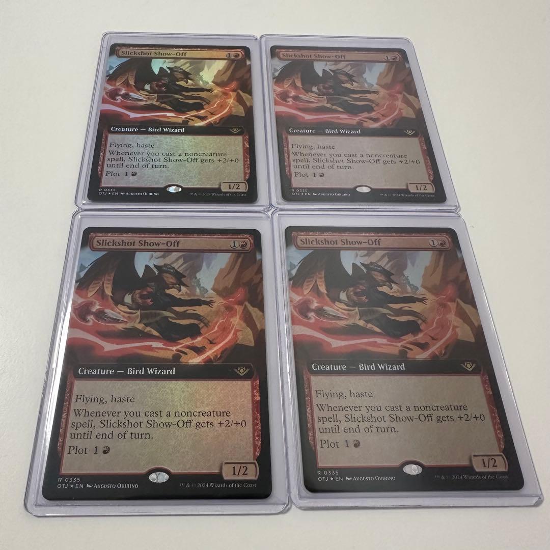 MTG/精鋭射手団の目立ちたがり/拡張アート(OTJ-BF)Foil×4