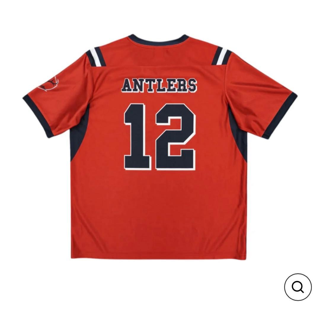 新品未使用　鹿島アントラーズ　アメフト風シャツ　Mサイズ