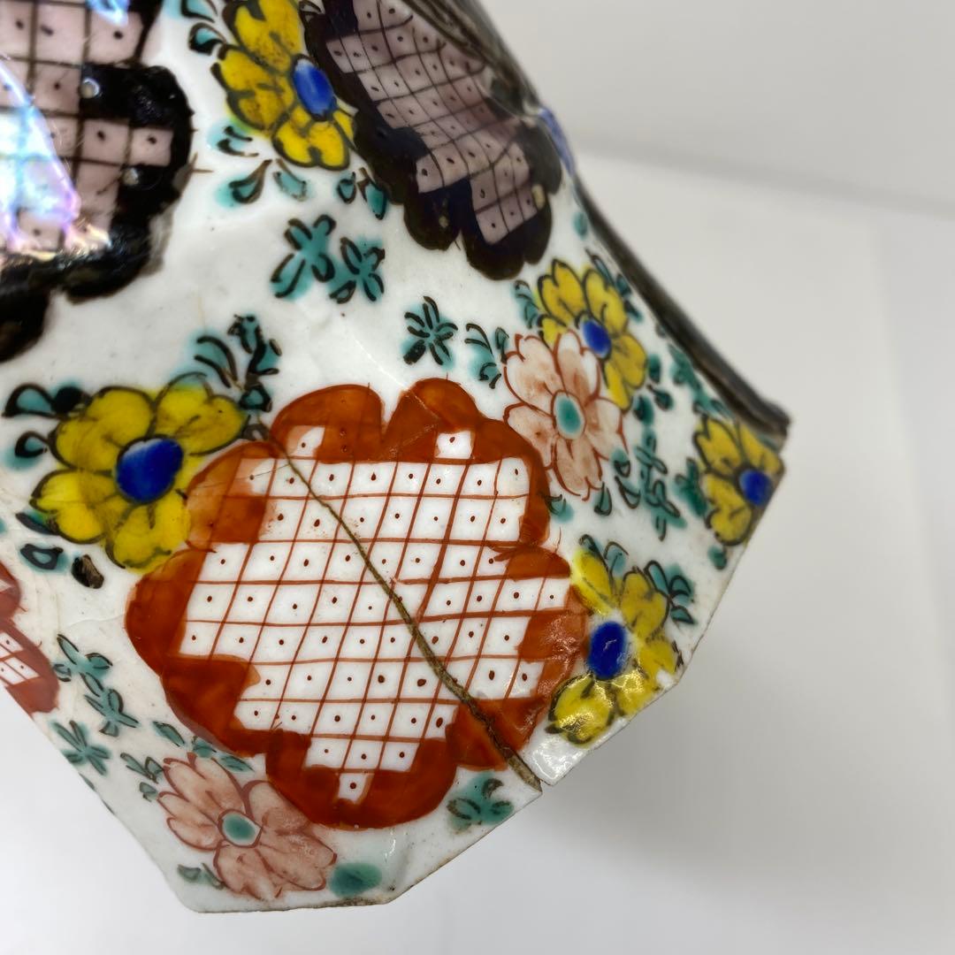 江戸時代　極彩色お多福　伏香炉　タニサ　東さ7-0130☆2F