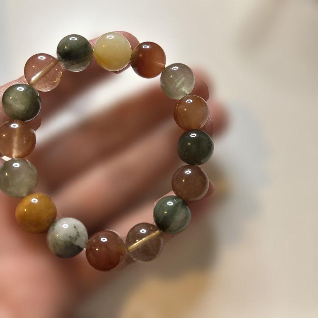 大玉のミックスルチルクオーツ！綺麗！