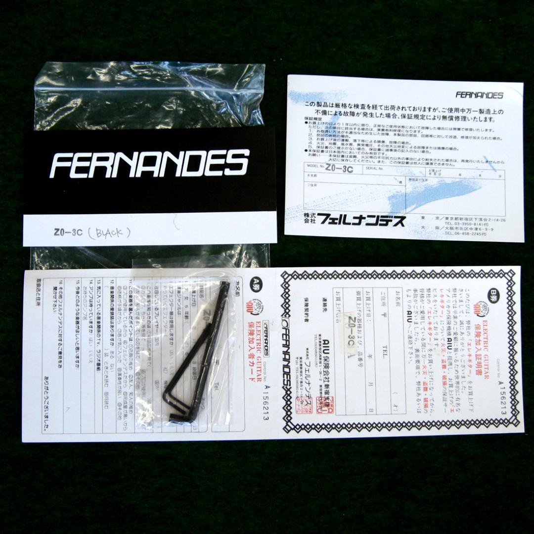 ■■超美品！殆ど新品未使用状態　FERNANDES ZO-3C カスタムモデル