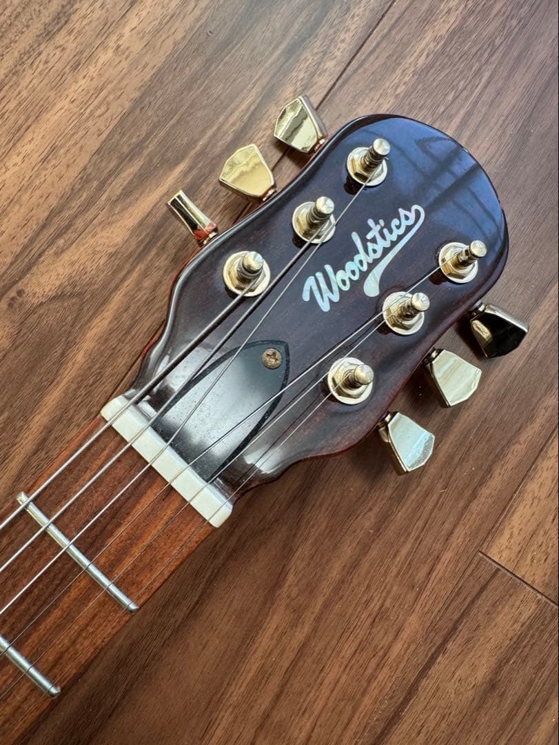 【美品】Woodstics アンプ内蔵ミニギター アロハケン 横山健 ESP