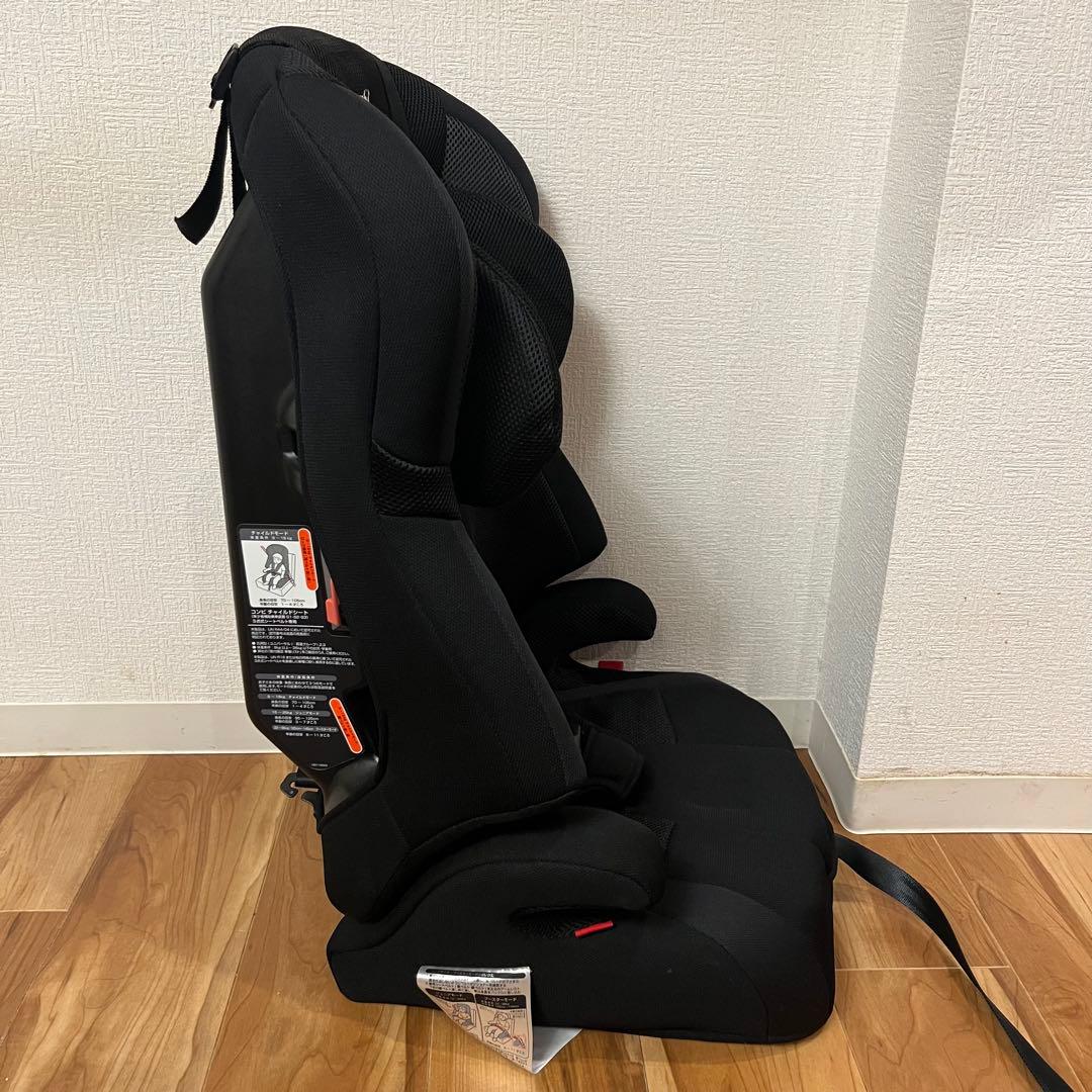 【美品】 コンビ ジョイトリップ エアスルー GG ブラック ジュニアシート