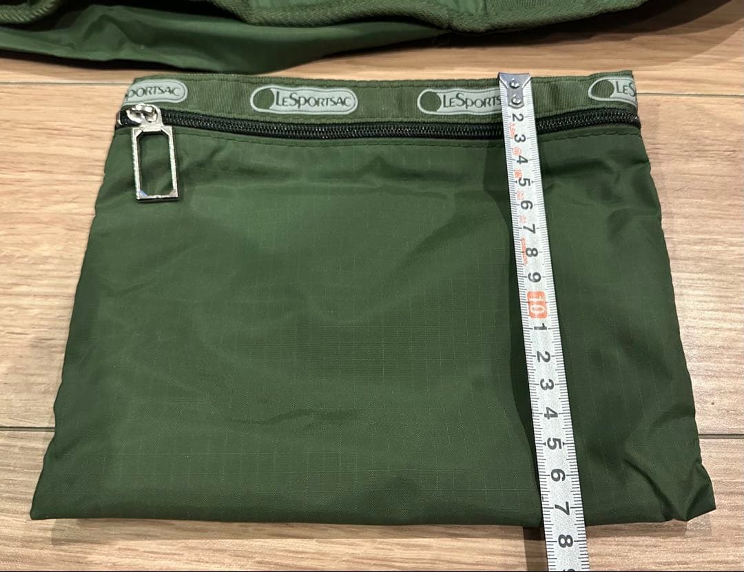 LeSportsac ビンテージ オリーブグリーン 折りたたみ　トラベルバッグ