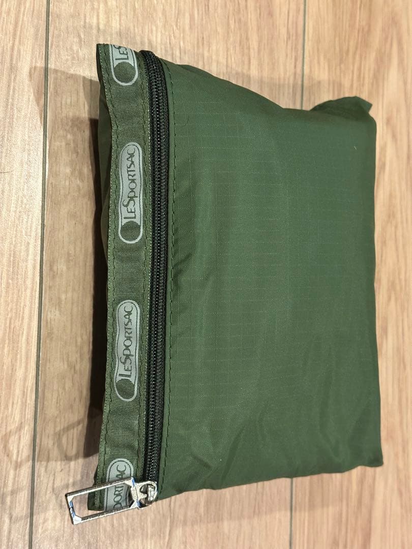 LeSportsac ビンテージ オリーブグリーン 折りたたみ　トラベルバッグ