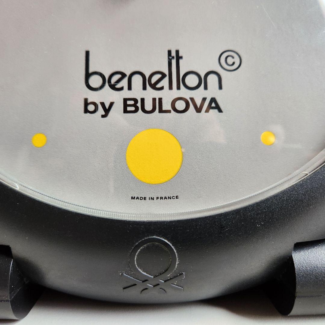 希少 80's フランス製 ヴィンテージ Benetton Bulova 置時計