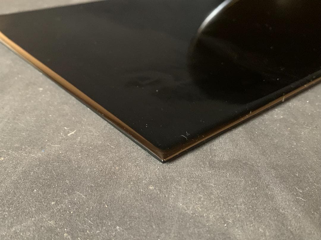 平安 松美堂造 真塗 薄板 三枚組 共箱 茶道具 丸香台蛤板矢筈板788