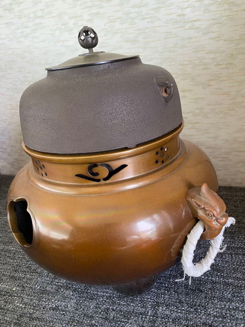 風炉釜　茶道具　茶釜