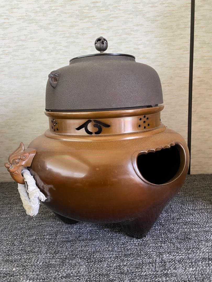 風炉釜　茶道具　茶釜
