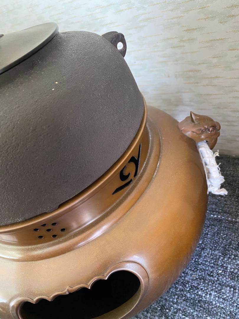 風炉釜　茶道具　茶釜
