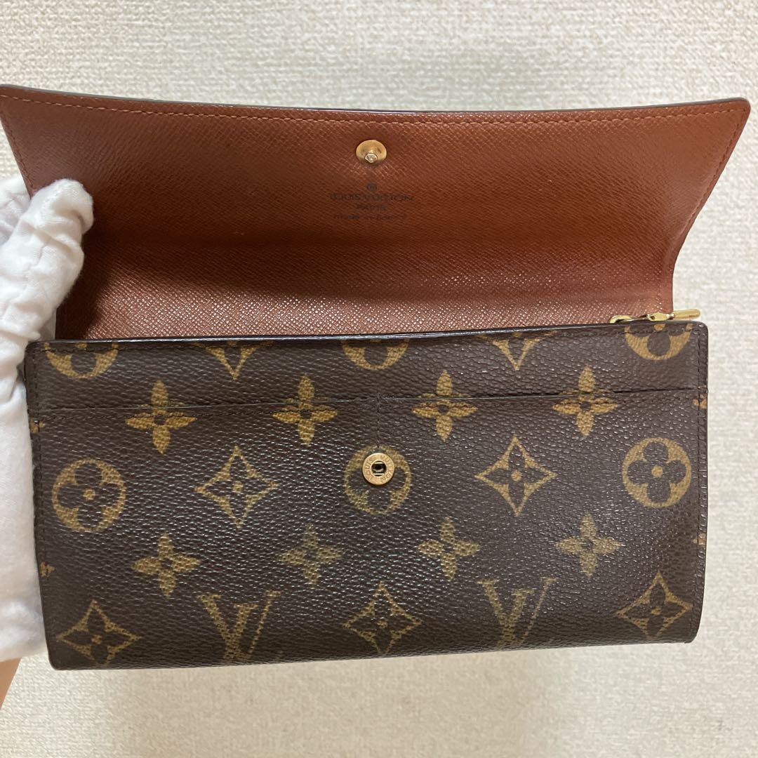 ✨美品✨ルイヴィトン 二つ折り 長財布 ポシェットポルトモネクレディ モノグラム