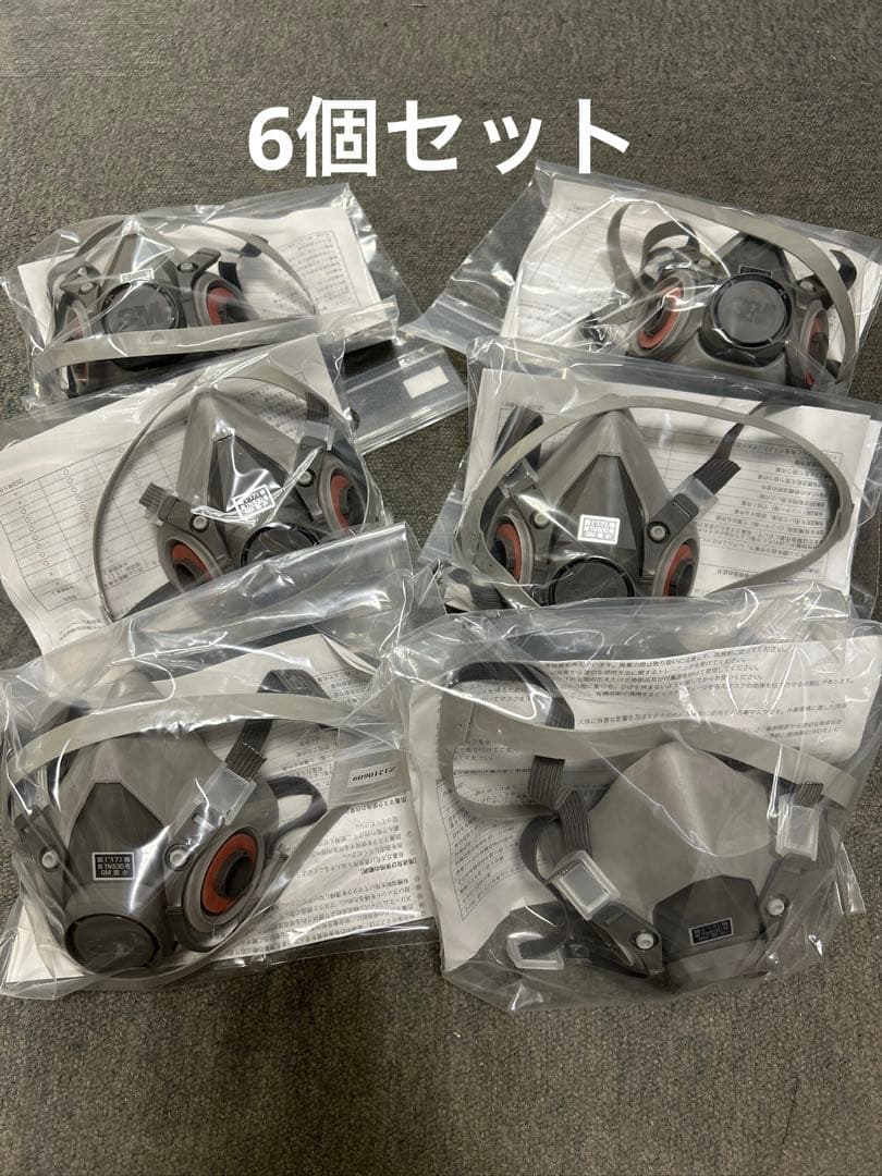 3M 防毒マスク半面形面体　ミディアム6000M