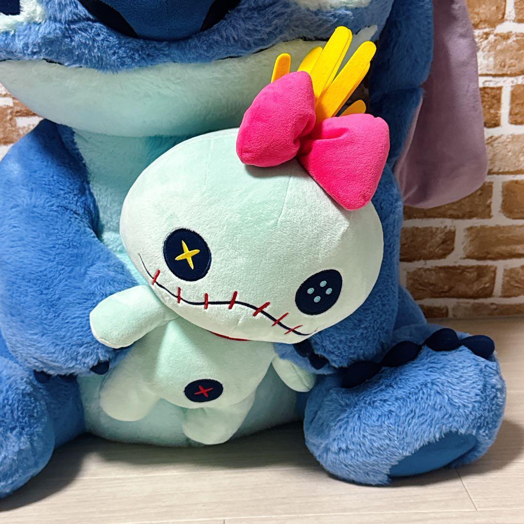 【希少・限定品】 スティッチ＆スクランプ ぬいぐるみ 特大　20周年記念