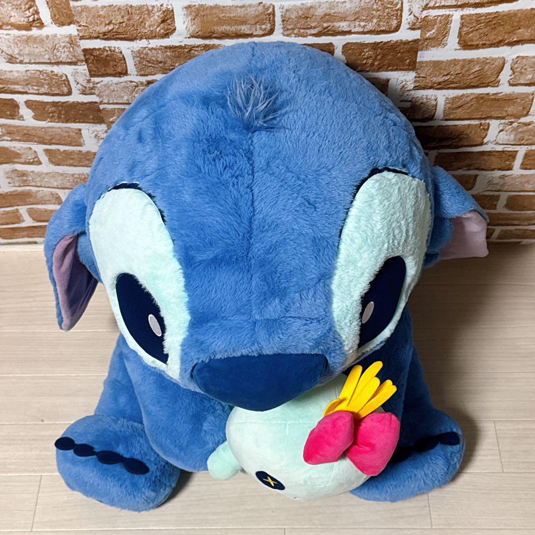 【希少・限定品】 スティッチ＆スクランプ ぬいぐるみ 特大　20周年記念