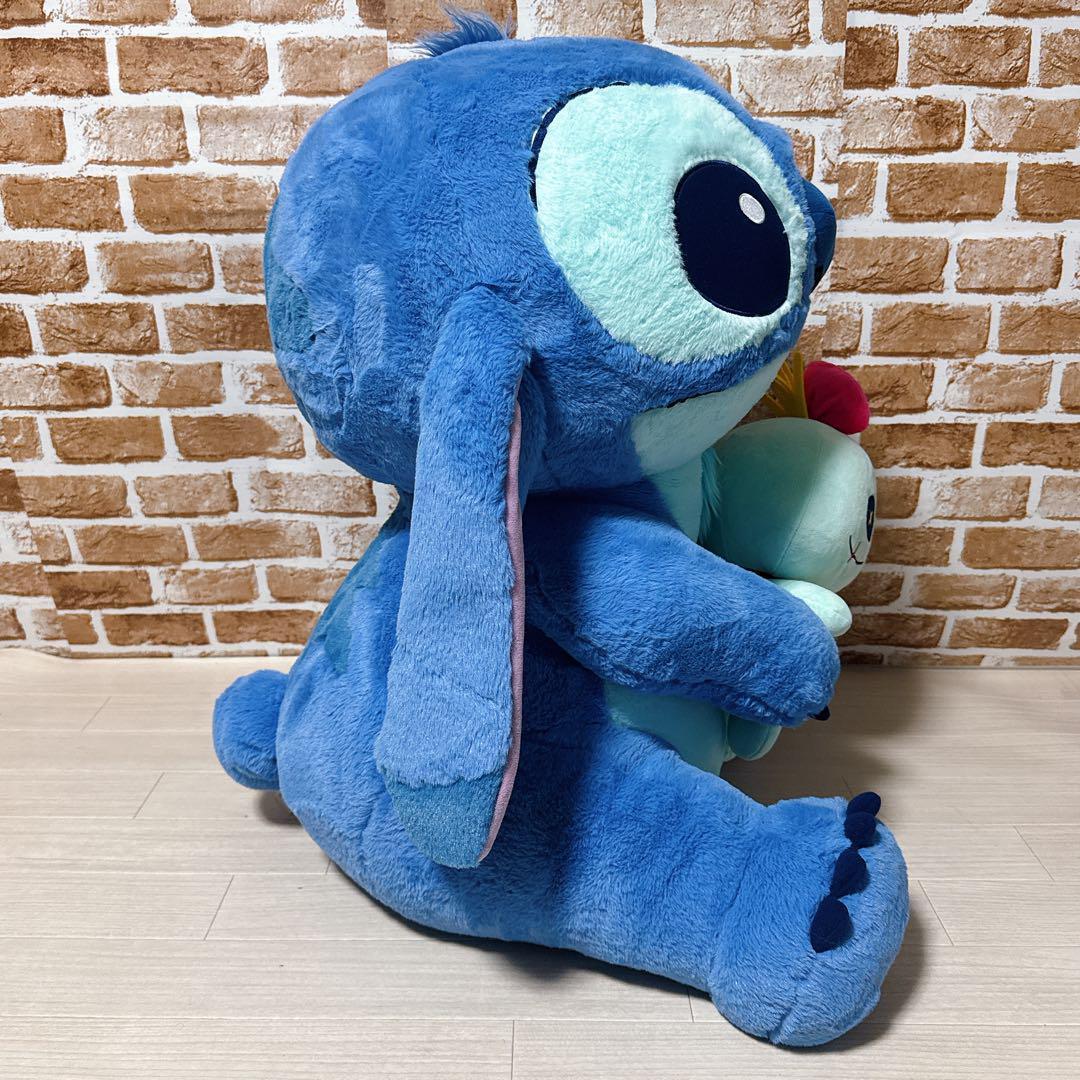 【希少・限定品】 スティッチ＆スクランプ ぬいぐるみ 特大　20周年記念