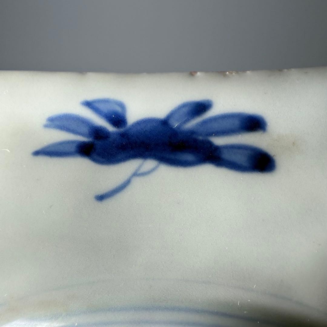 古伊万里　染付竹林賢人図六角皿　五枚　古美術　古陶を楽しむ　料理屋