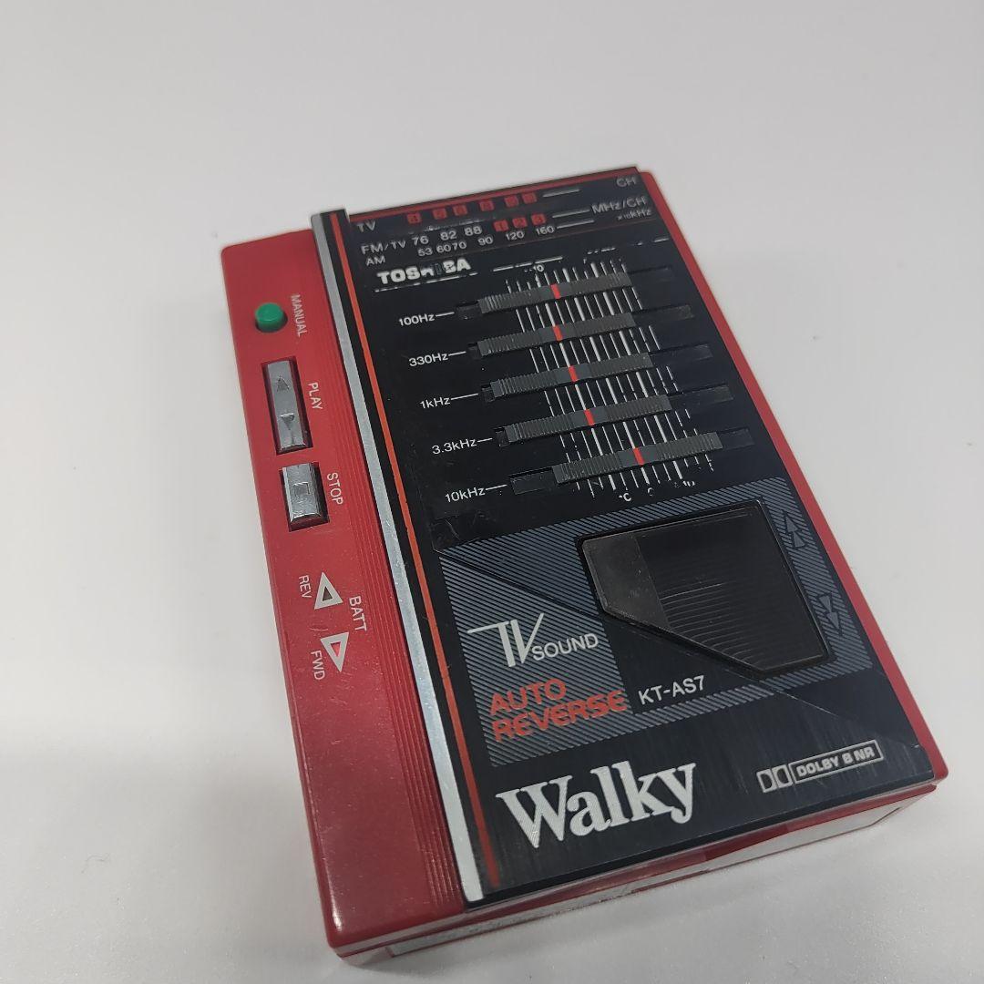 東芝 Walky TV/AM/FM カセットプレーヤー KT-AS7　ジャンク