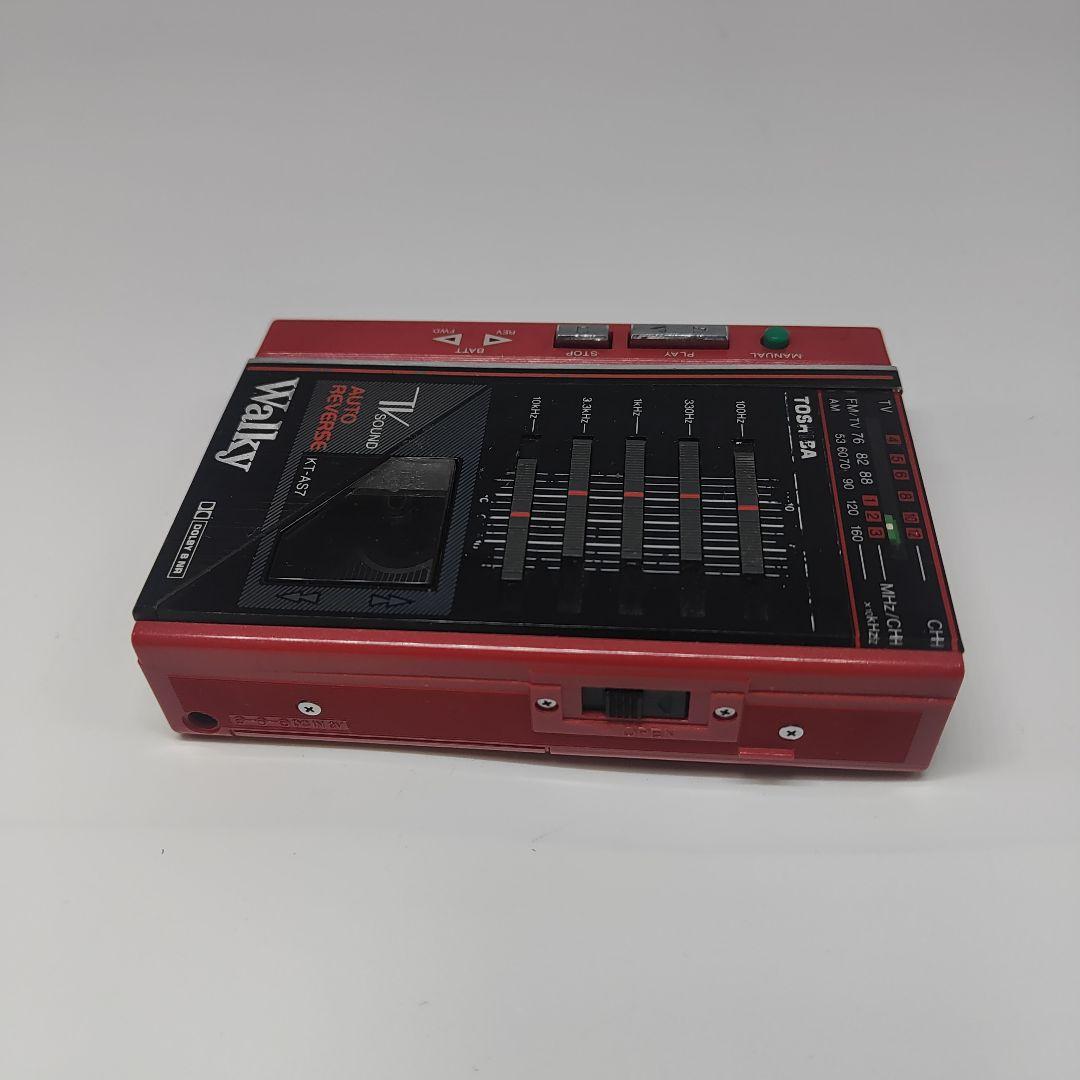 東芝 Walky TV/AM/FM カセットプレーヤー KT-AS7　ジャンク