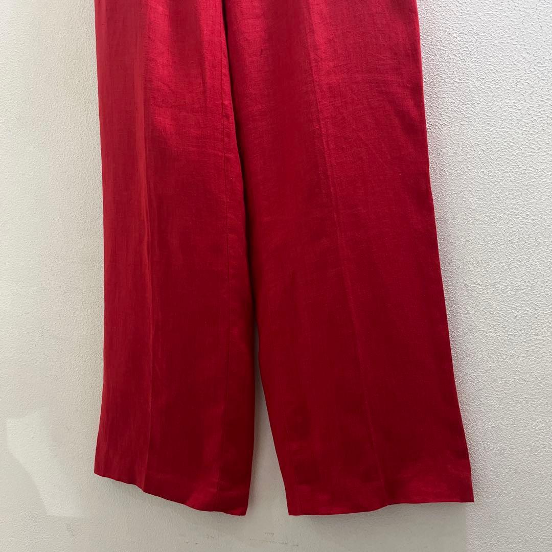 ヨーロッパ 90s 80s リネン カーゴパンツ ヴィンテージ スラックス 麻