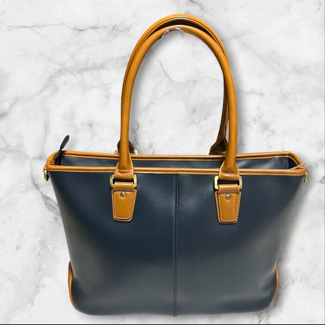 まちゃる 新品未使用】GOLD MEN ビジネスバッグ　トートバッグ　レザ