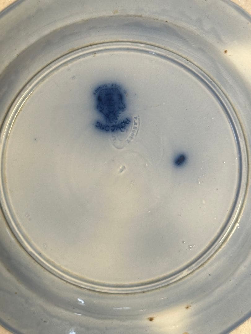 (お正月SALE)19世紀後半のヨーロッパ製アンティーク陶器皿