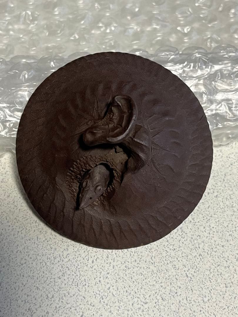 急須　紫泥　透彫　萬古焼　春山