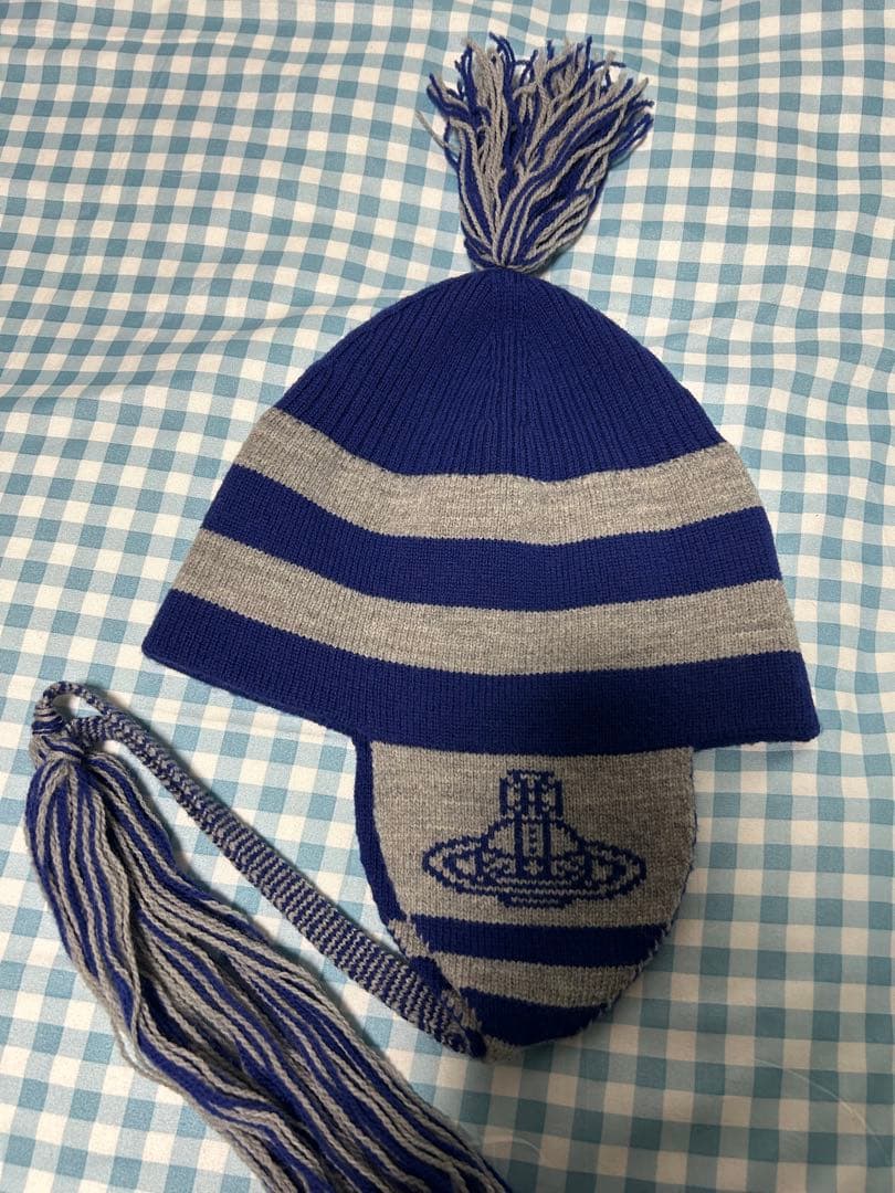 Vivienne Westwood ORB フラップ付ワッチ ニット帽 正規品