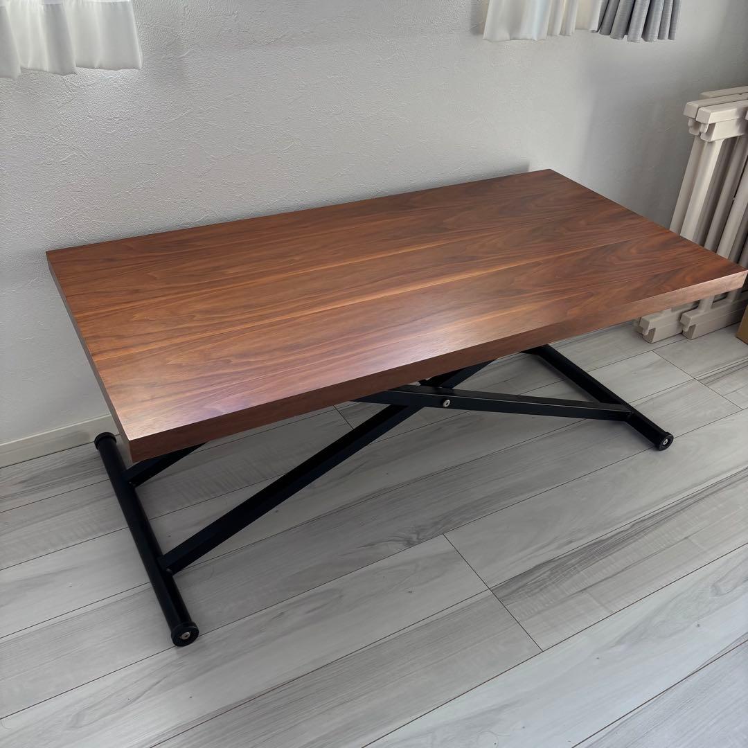 ニトリ　昇降 リビングテーブル アクティブ2 120 ブラウン