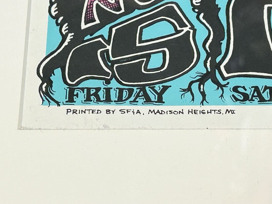 オーダー額付き 1996年 サウンドガーデン シルクスクリーン ポスター ライブ