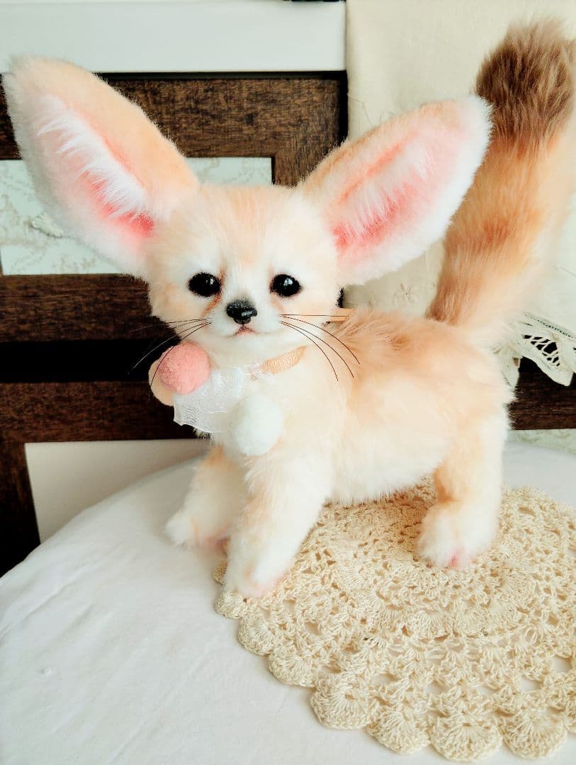 生後２ヶ月♡ベビーフェネックちゃん♡アートドール♡ぬいぐるみ♡