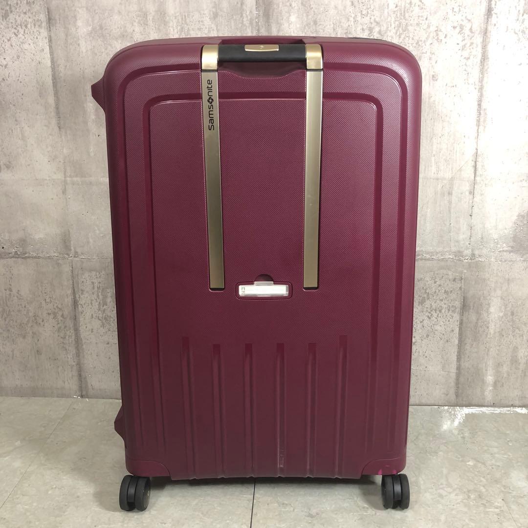 サムソナイト　S'CURE　スーツケース　レッド系　大容量　約138L　4輪