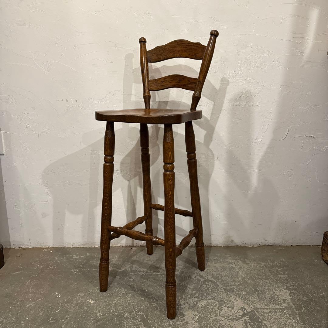 ヴィンテージ　ダイニングチェア　カフェチェア　ハイチェア　1