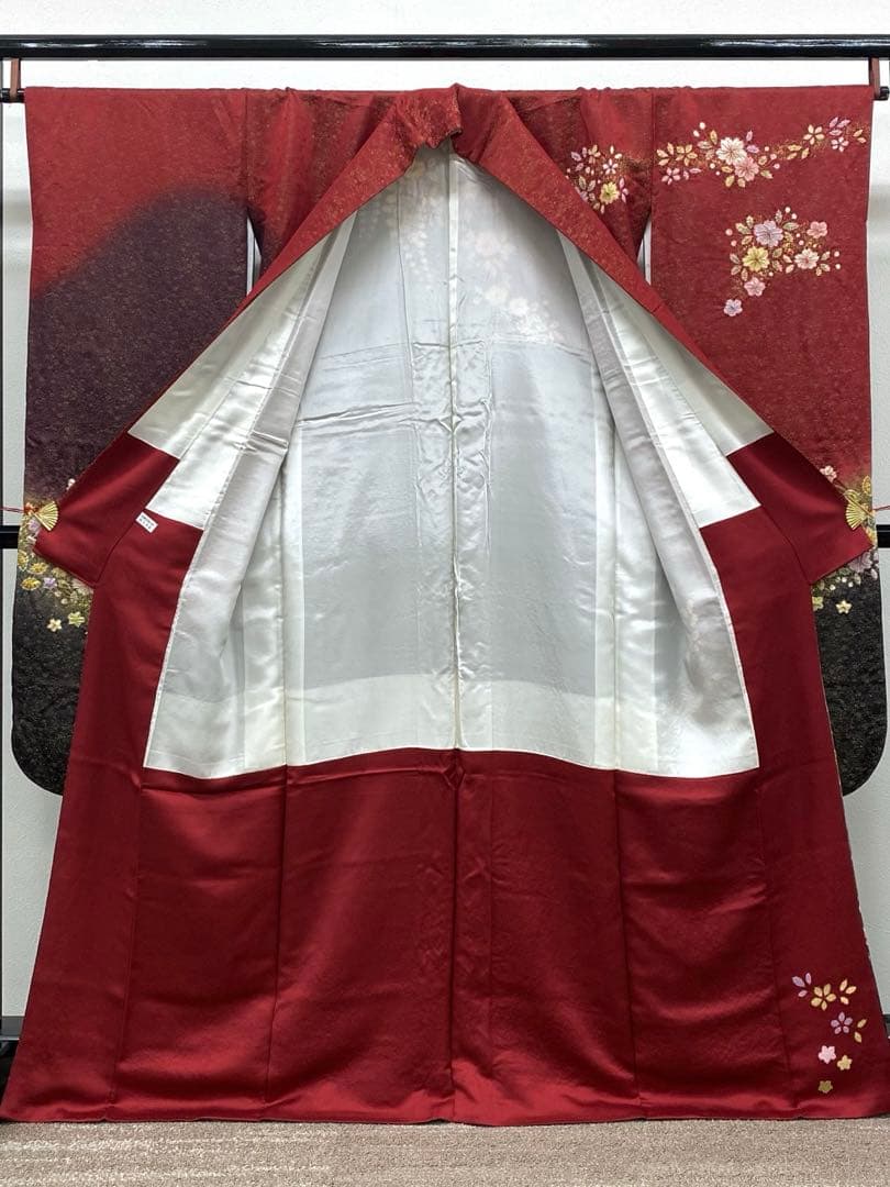 振袖 豪華 桐屋 翠山工房 金通し 金彩 辻が花 身丈164cm 撥水加工済