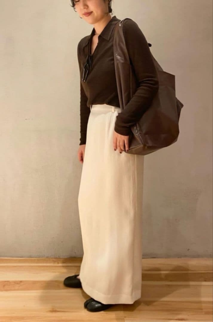 あかねです♡【未使用】プラージュ ポロニットシャツ　ブラウン