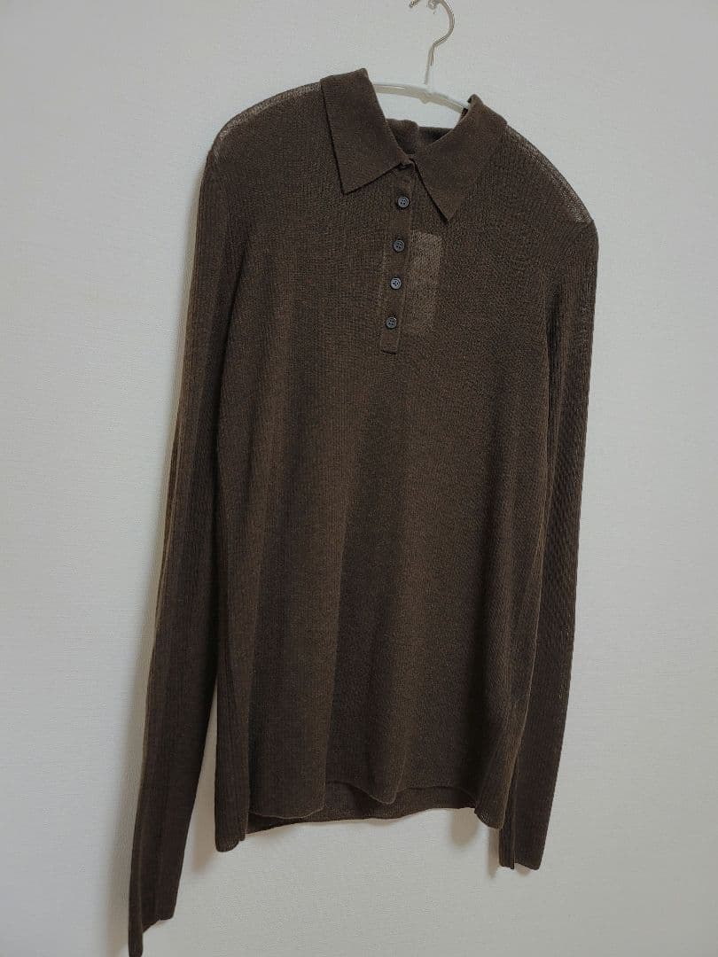 あかねです♡【未使用】プラージュ ポロニットシャツ　ブラウン