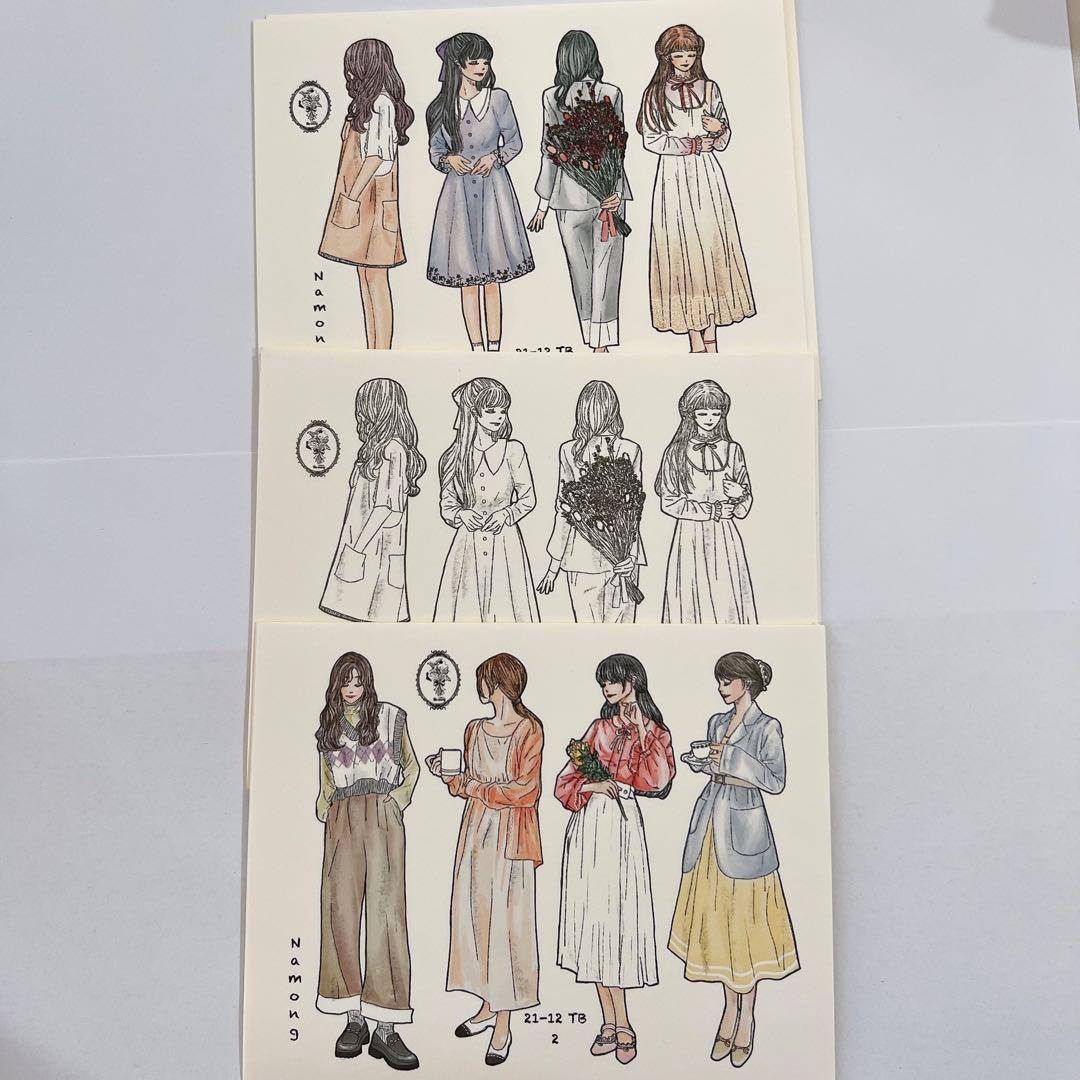 在庫処分sale 人物 装飾ステッカー B