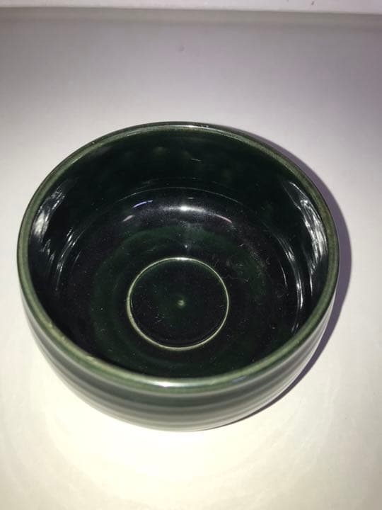 三ツ井為吉 深厚釉 抹茶碗 K47 共箱 布 陶歴付き