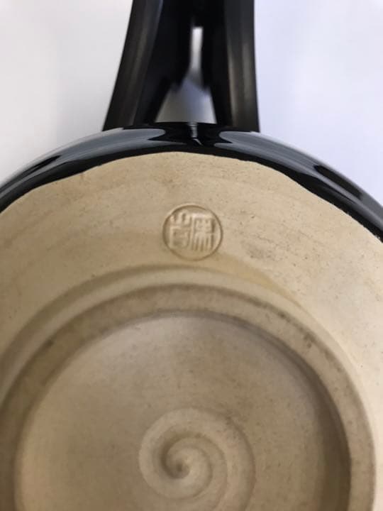 三ツ井為吉 深厚釉 抹茶碗 K47 共箱 布 陶歴付き