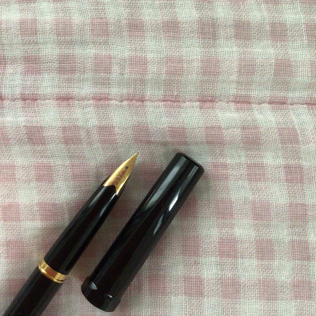 パイロット 14K 14金 万年筆 デスクペン EF 黒 廃盤